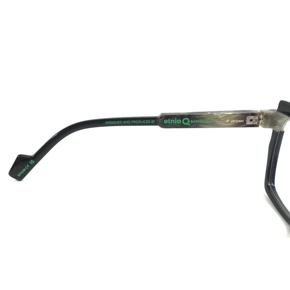 Etnia Barcelona Eyeglasses Frames CHROMA N39 BKGY Black Gray Full Rim 52-18-140